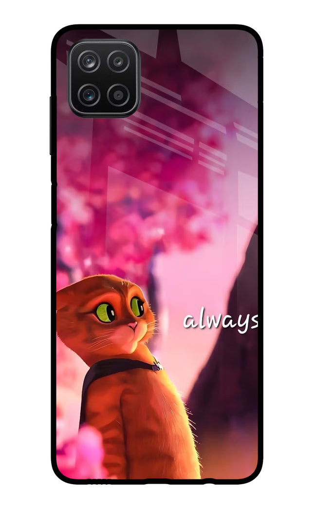 Always Cat Samsung A12 Metal Case Back Cover by Casekaro