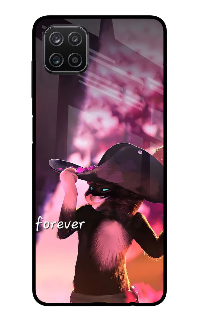 Forever Cat Samsung A12 Metal Case Back Cover by Casekaro