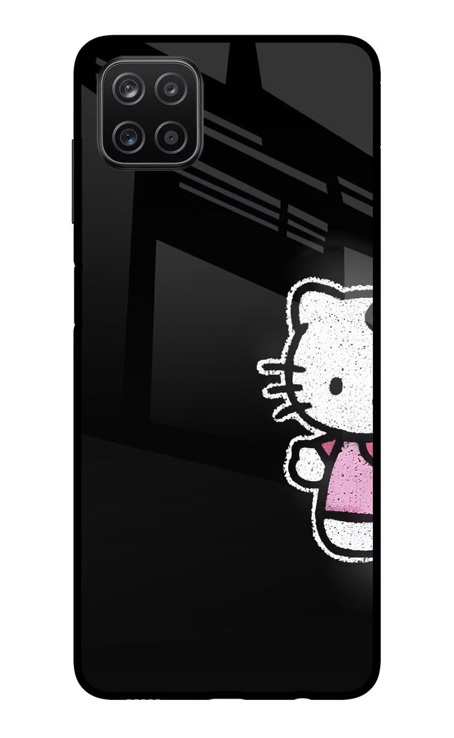 Kitty Charm Samsung A12 Metal Case Back Cover by Casekaro