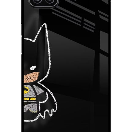 Bat Kitty Samsung A12 Metal Case Back Cover by Casekaro