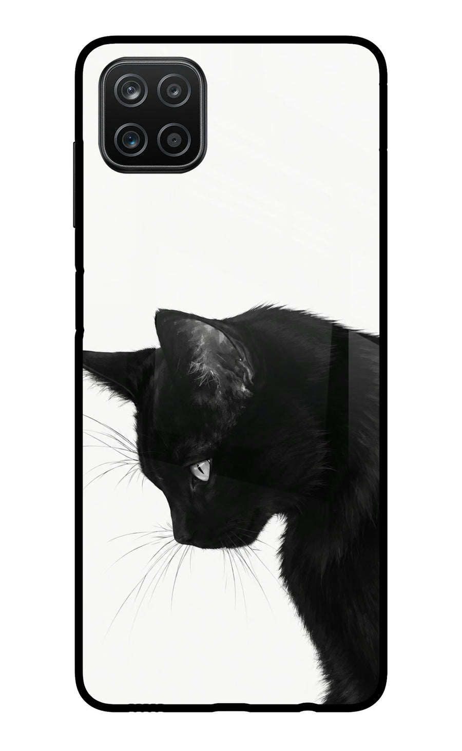 Shadow Gaze Samsung A12 Back Cover, Metal case