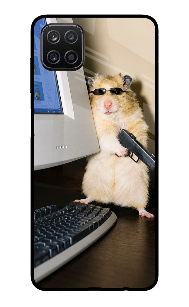 Hacker Hamster Samsung A12 Metal Case Back Cover by Casekaro