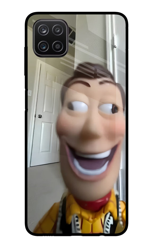 Side Eye Woody Samsung A12 Metal Case Back Cover by Casekaro