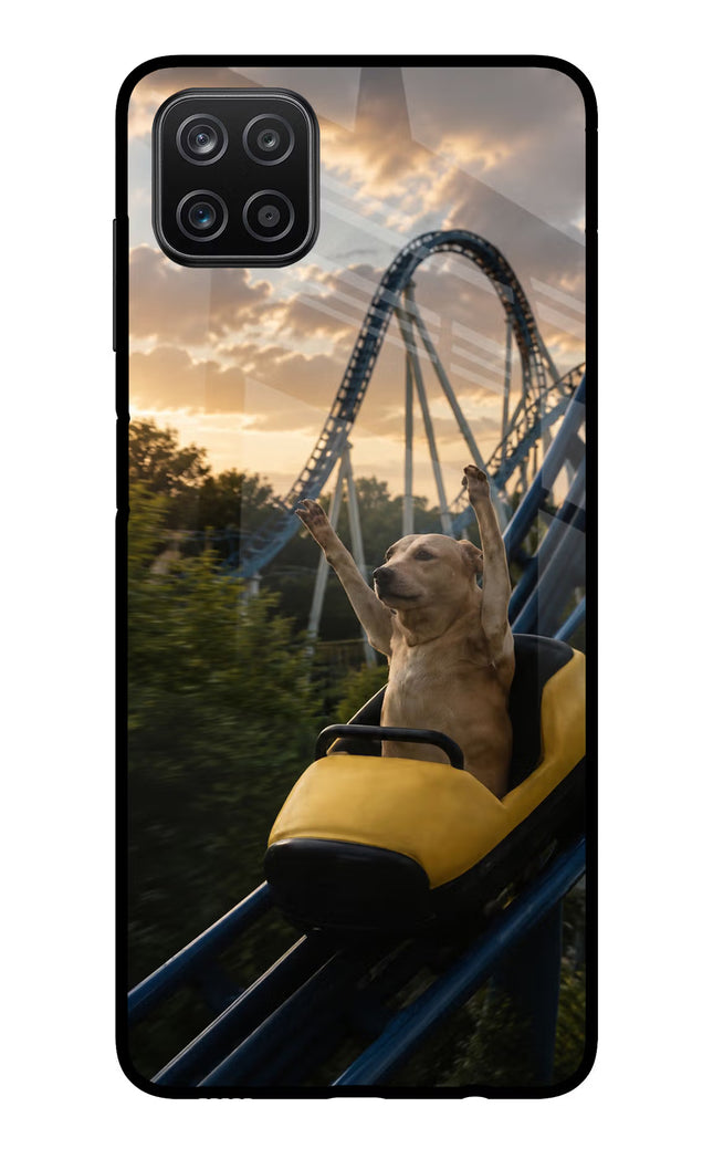 Rollercoaster Dog Samsung A12 Metal Case Back Cover by Casekaro