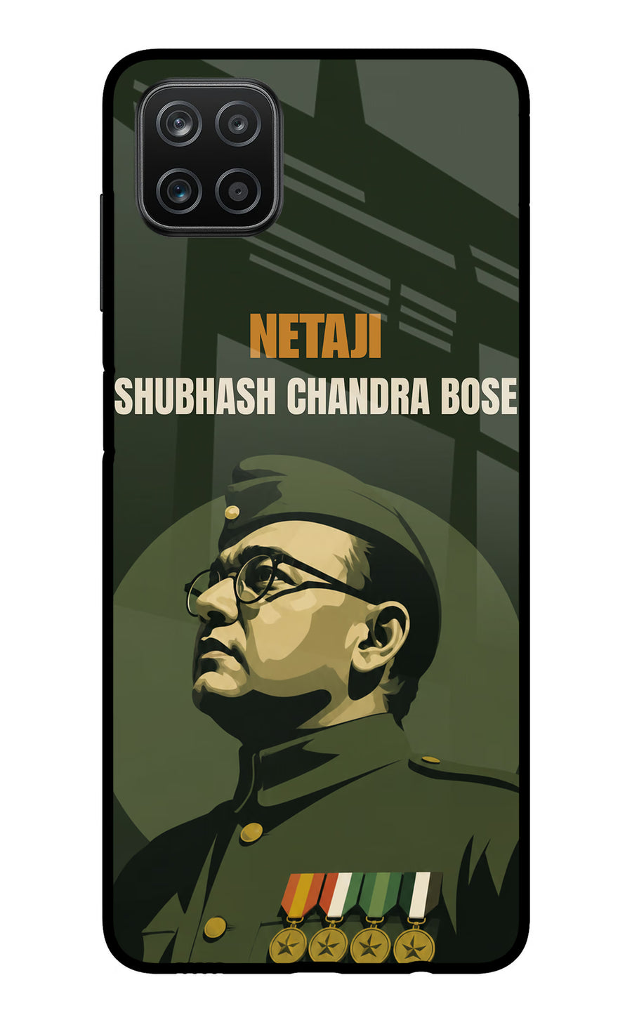 Netaji Legacy Samsung A12 Back Cover, Metal case