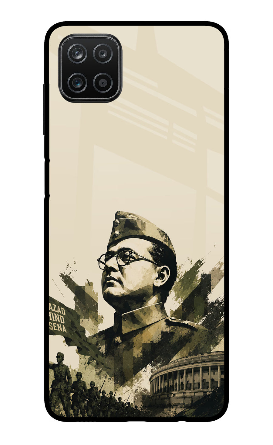 Netaji Rising Samsung A12 Back Cover, Metal case