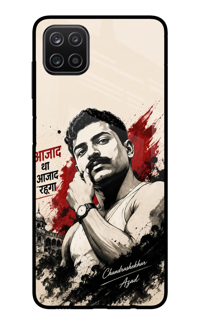 Chandrashekhar Azad Fearless Samsung A12 Metal Case Back Cover by Casekaro