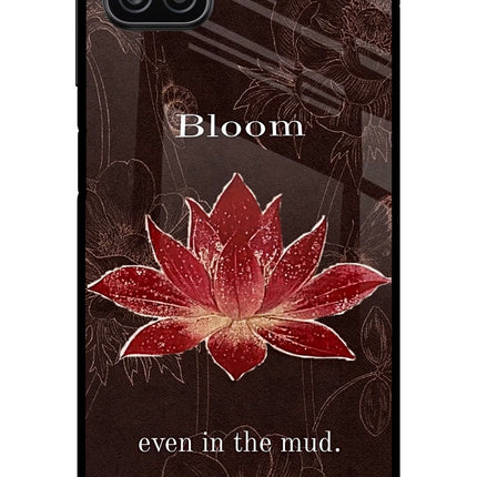Bloom Samsung A12 Metal Case Back Cover by Casekaro