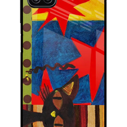 Pop Cat Samsung A12 Metal Case Back Cover by Casekaro