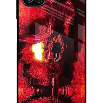 Fire Eye Samsung A12 Metal Case Back Cover by Casekaro