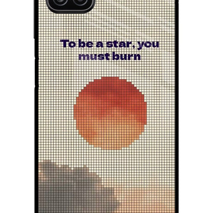 Pixel Sun Samsung A12 Metal Case Back Cover by Casekaro