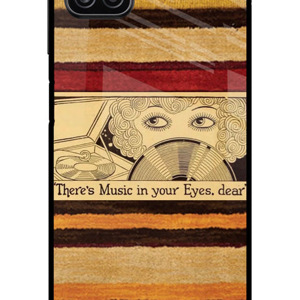 Vinyl Stripes Samsung A12 Metal Case Back Cover by Casekaro