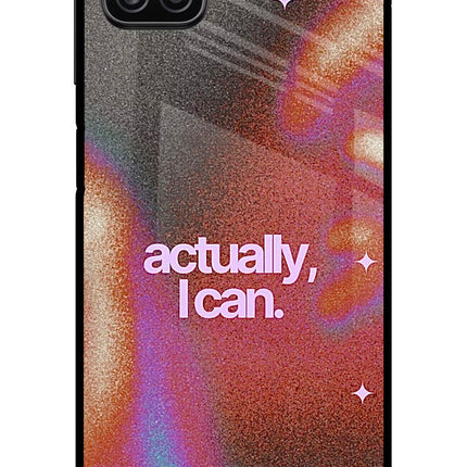 Pink Aura Samsung A12 Metal Case Back Cover by Casekaro