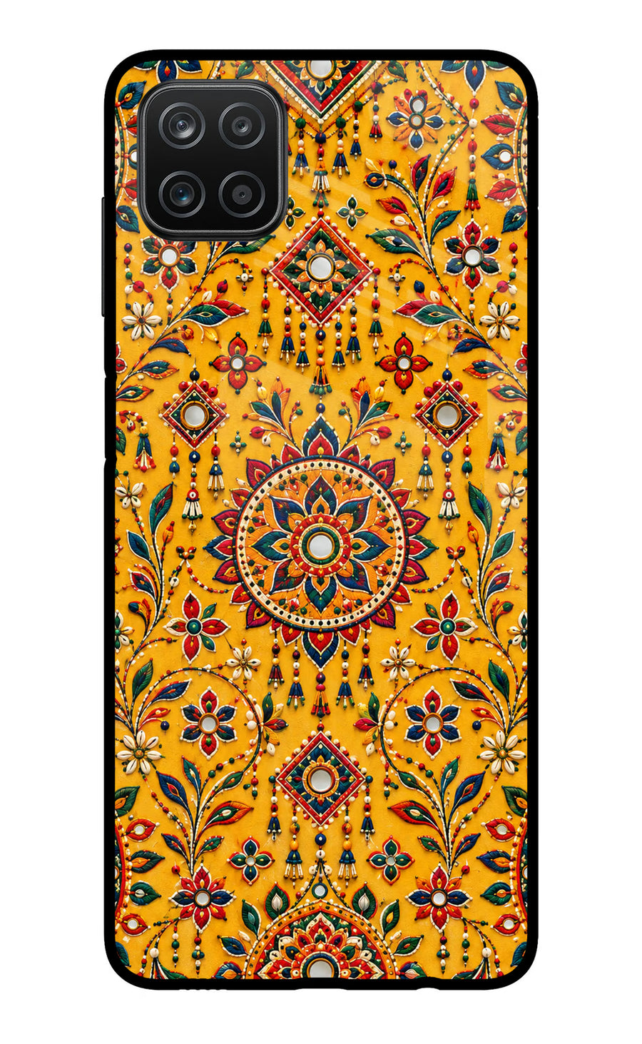 Sunlit Aura Samsung A12 Back Cover, Metal case