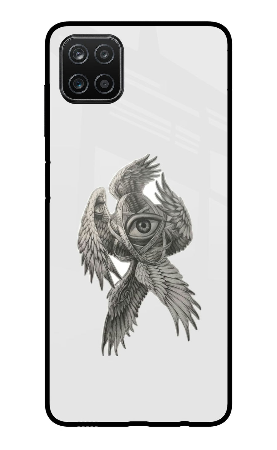 Accurate Angel Samsung A12 Back Cover, Metal case