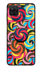 Spiral Pattern Samsung A12 Pop Case by Casekaro