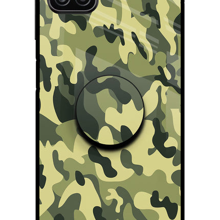 Camouflage Samsung A12 Pop Case by Casekaro