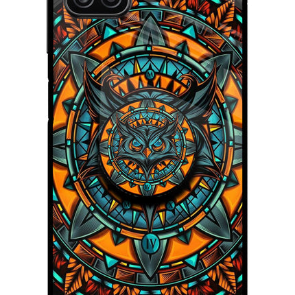 Angry Owl Samsung A12 Pop Case by Casekaro