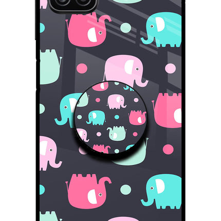Baby Elephants Samsung A12 Pop Case by Casekaro