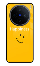Happiness With Smiley Vivo X200T Metal Case Back Cover by Casekaro