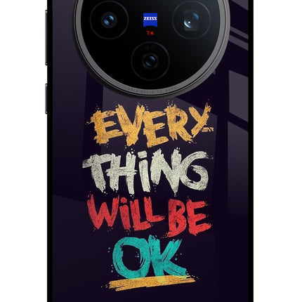 Everything Will Be Ok Vivo X200T Metal Case Back Cover by Casekaro