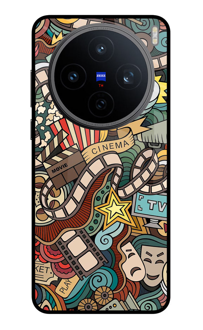 Cinema Abstract Vivo X200T Metal Case Back Cover by Casekaro