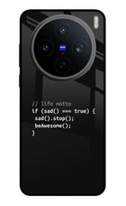 Life Motto Code Vivo X200T Metal Case Back Cover by Casekaro