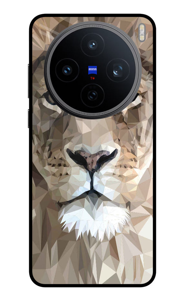 Lion Art Vivo X200T Metal Case Back Cover by Casekaro