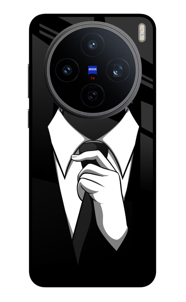 Black Tie Vivo X200T Metal Case Back Cover by Casekaro