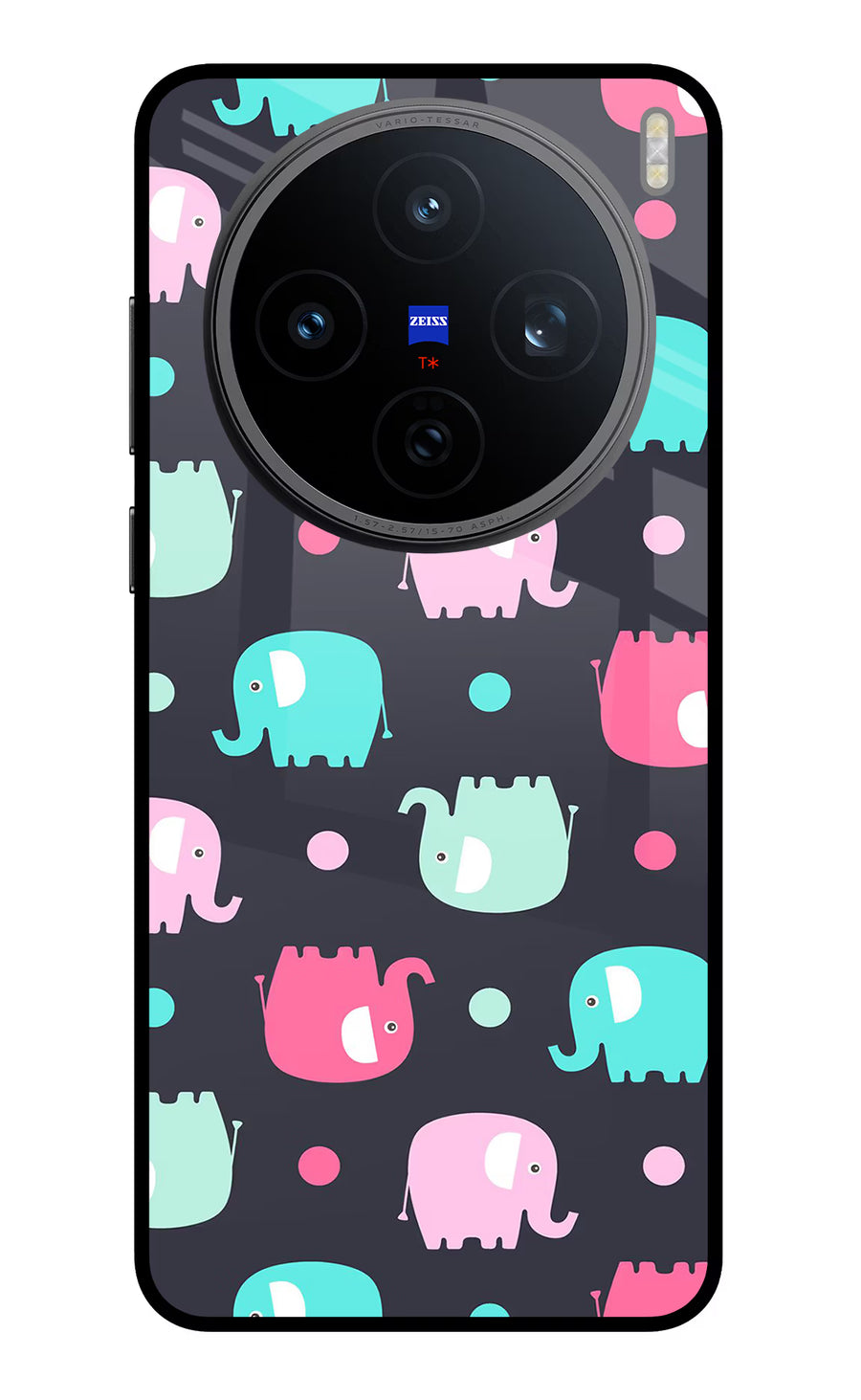 Elephants Vivo X200T Back Cover, Metal case