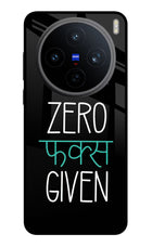 Zero Fucks Given Vivo X200T Metal Case Back Cover by Casekaro