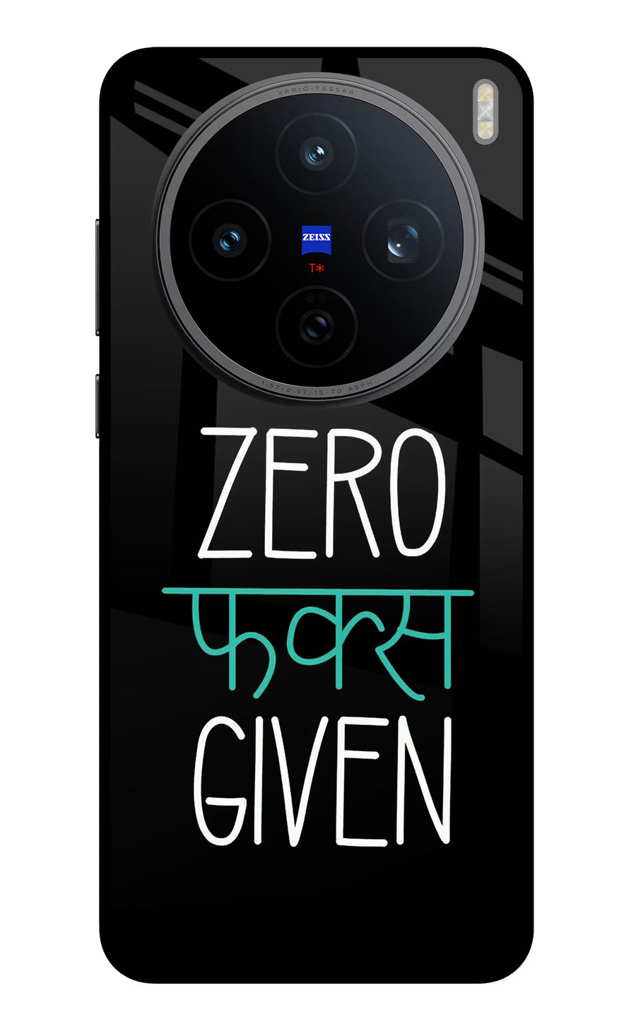 Zero Fucks Given Vivo X200T Back Cover, Metal case