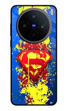 Superman logo Vivo X200T Metal Case Back Cover by Casekaro