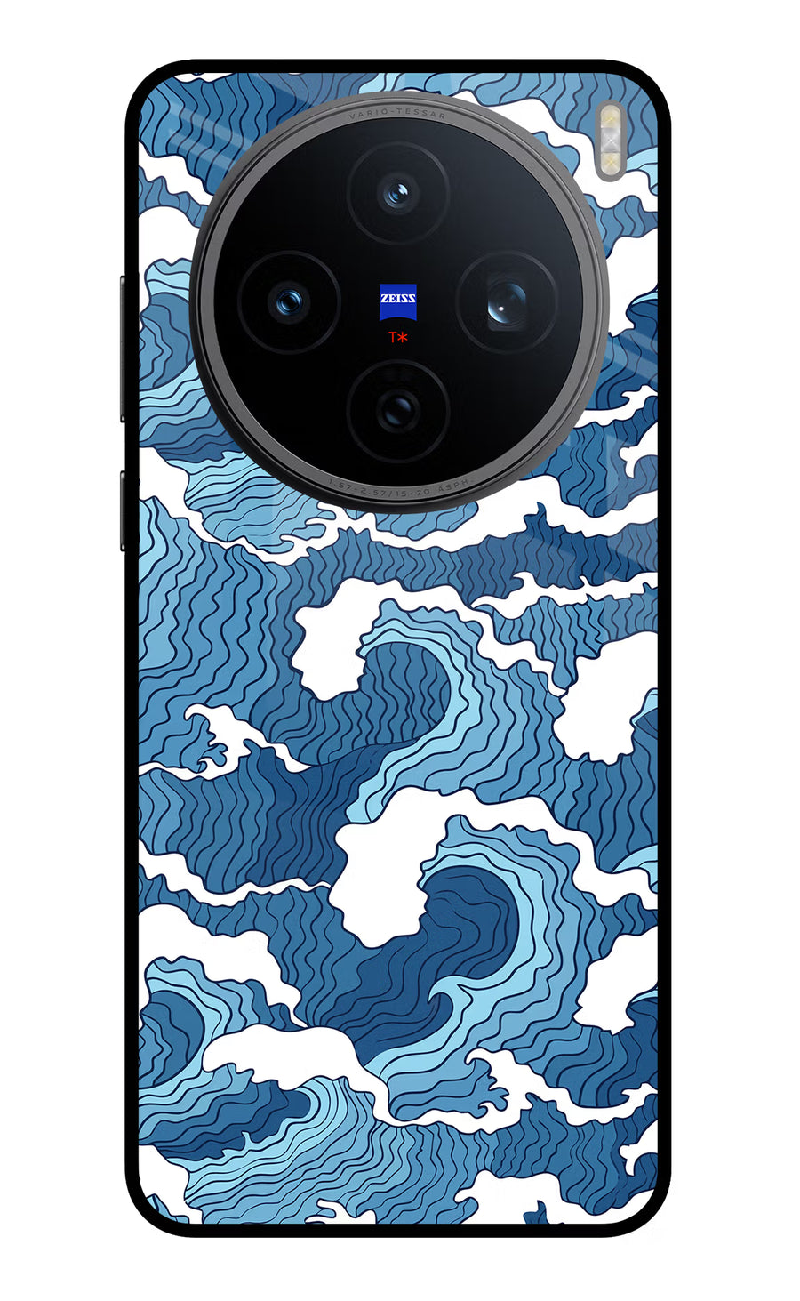 Blue Waves Vivo X200T Back Cover, Metal case
