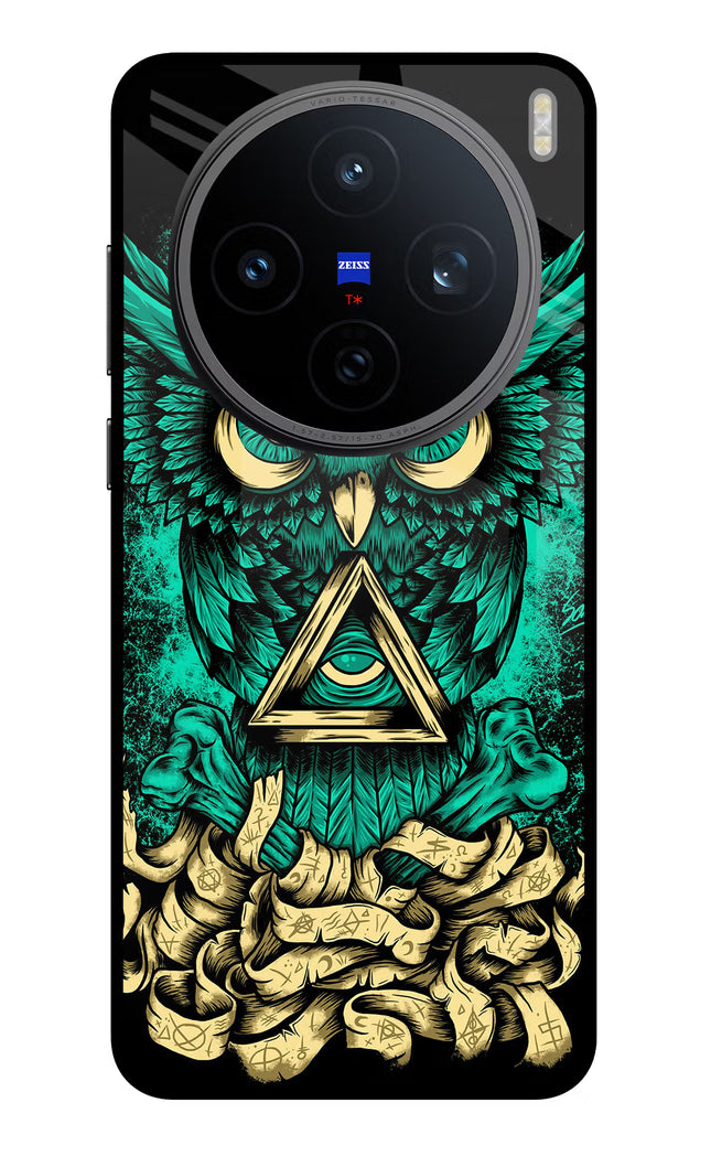 Green Owl Vivo X200T Metal Case Back Cover by Casekaro