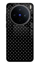 White Dots Vivo X200T Metal Case Back Cover by Casekaro