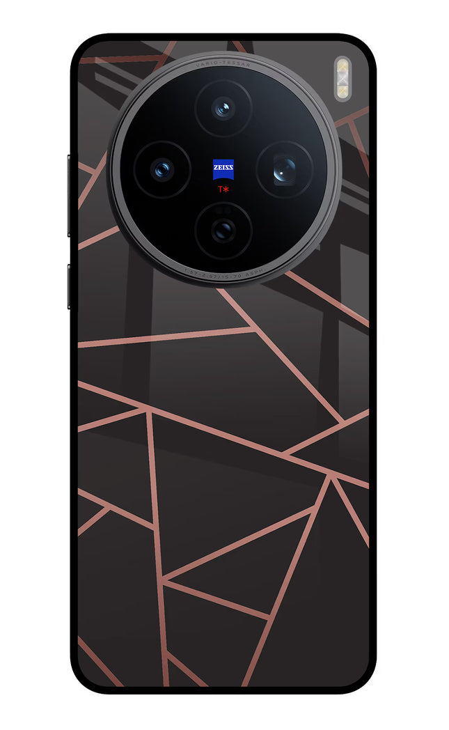 Geometric Pattern Vivo X200T Metal Case Back Cover by Casekaro