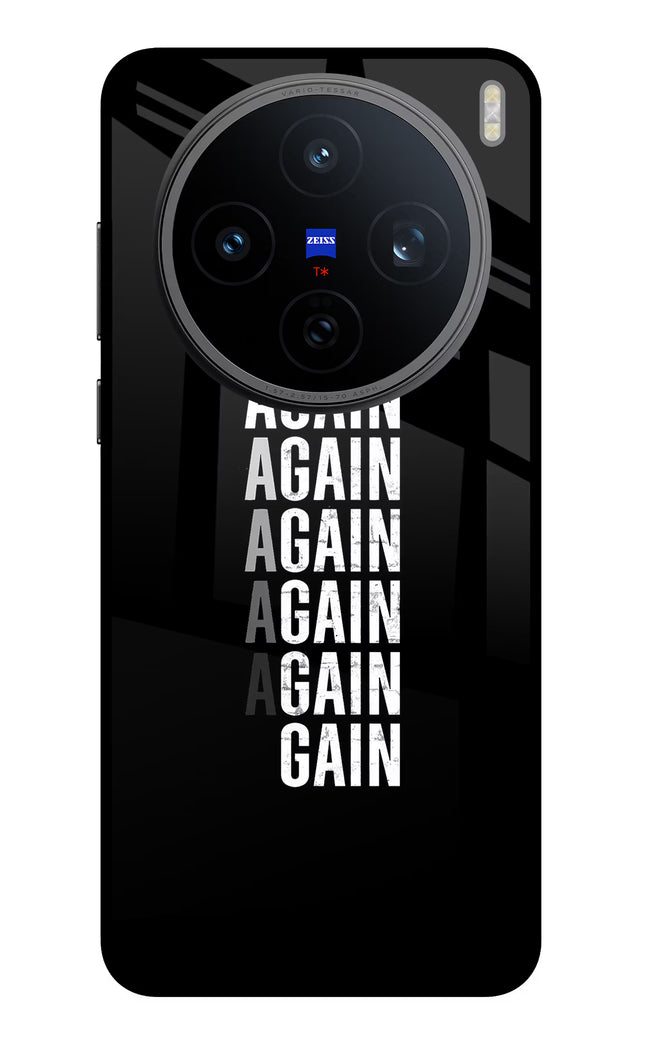 Again Again Gain Vivo X200T Metal Case Back Cover by Casekaro