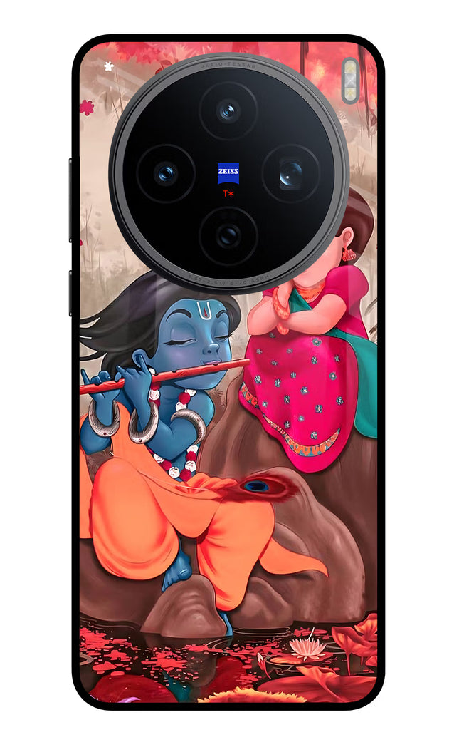 Radhe Krishna Vivo X200T Metal Case Back Cover by Casekaro