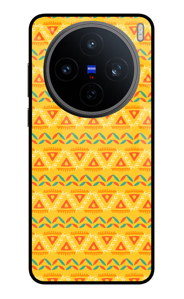 Tribal Pattern Vivo X200T Metal Case Back Cover by Casekaro