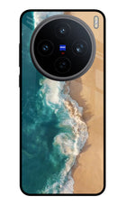 Ocean Beach Vivo X200T Metal Case Back Cover by Casekaro