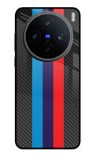 BMW Stripes Pattern Vivo X200T Metal Case Back Cover by Casekaro