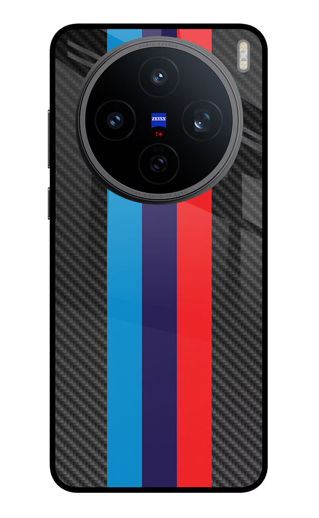 BMW Stripes Pattern Vivo X200T Metal Case Back Cover by Casekaro