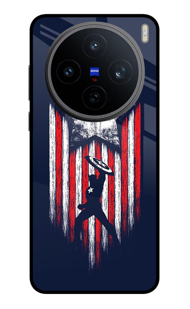 Captain America Marvel Art Vivo X200T Metal Case Back Cover by Casekaro