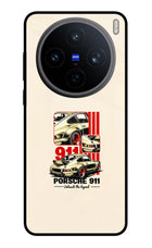 Classic Porsche 911 Vivo X200T Metal Case Back Cover by Casekaro