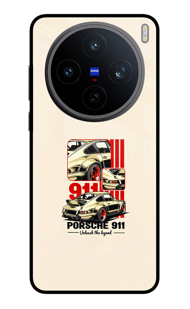 Classic Porsche 911 Vivo X200T Metal Case Back Cover by Casekaro