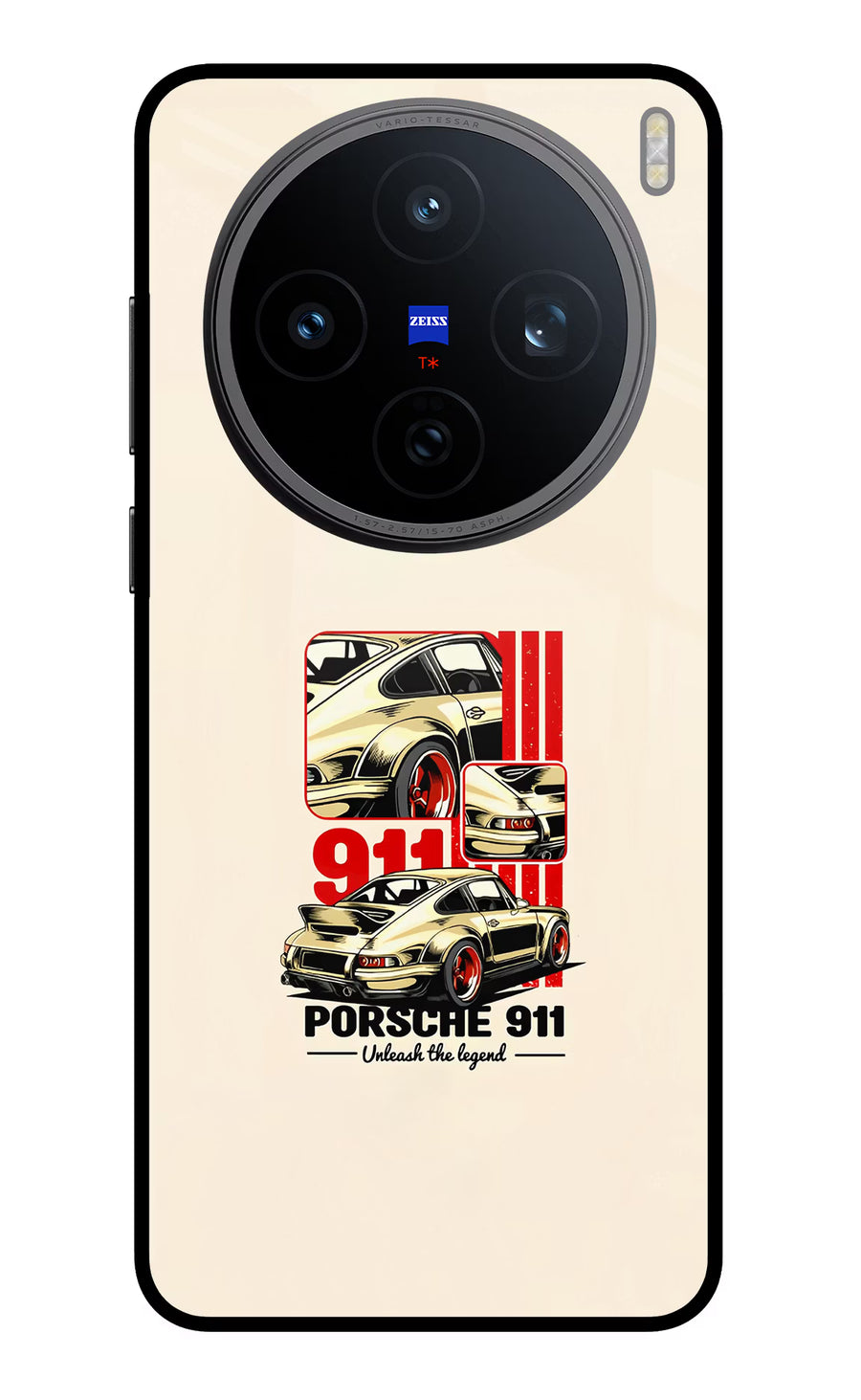 Classic Porsche 911 Vivo X200T Back Cover, Metal case