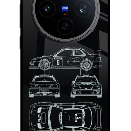 WRC'99 Vivo X200T Metal Case Back Cover by Casekaro
