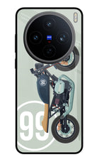 Classic Cafe Racer 99 Vivo X200T Metal Case Back Cover by Casekaro