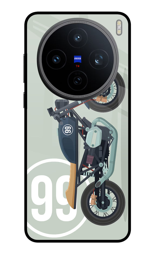 Classic Cafe Racer 99 Vivo X200T Metal Case Back Cover by Casekaro
